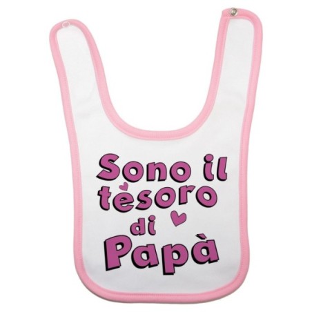 Bavaglino neonato sono il tesoro di papà
