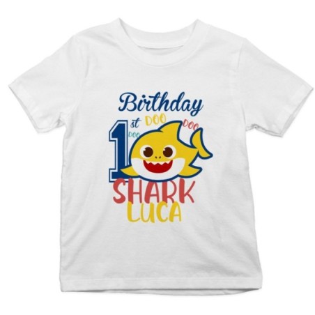 T-shirt bambino personalizzata con nome festa a tema...