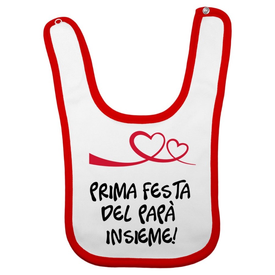 Bavaglino neonato prima festa del papà insieme Per il papà