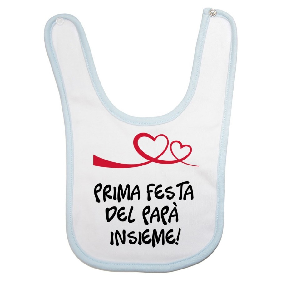 Bavaglino neonato prima festa del papà insieme Per il papà