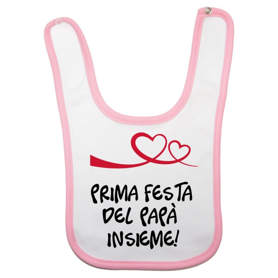 Bavaglino neonato prima festa del papà insieme Per il papà