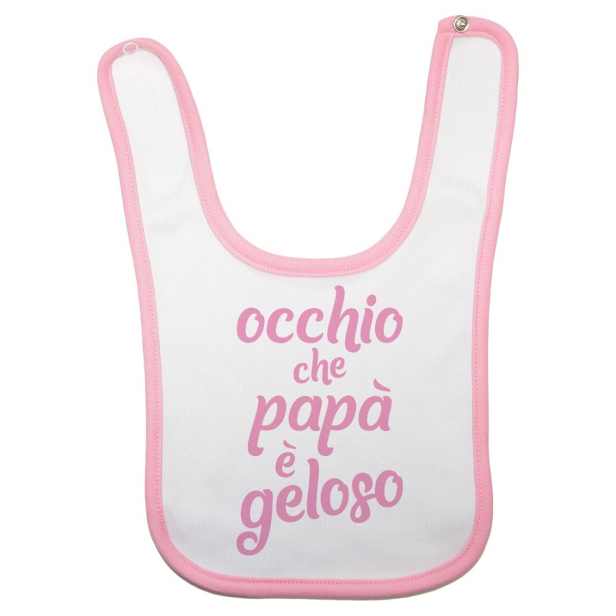 Bavaglino neonato occhio che papà è geloso Per il papà