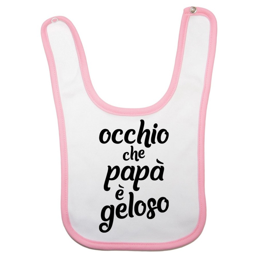 Bavaglino neonato occhio che papà è geloso Per il papà