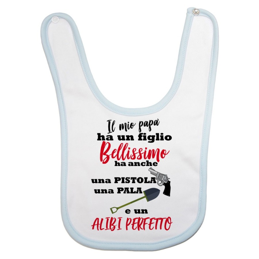 Bavaglino neonato il mio papà ha un figlio bellissimo una figlia bellissima Per il papà