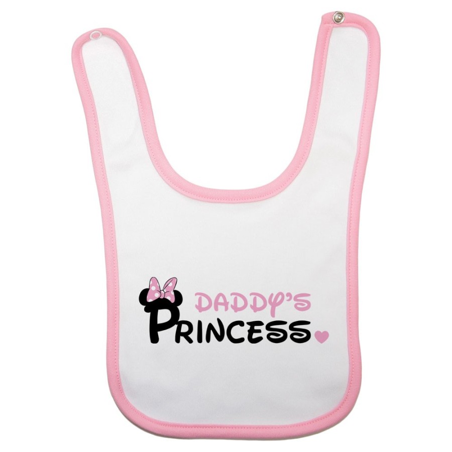 Bavaglino neonato daddy's pince princess mickey Per il papà