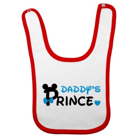 Bavaglino neonato daddy's pince princess mickey Per il papà
