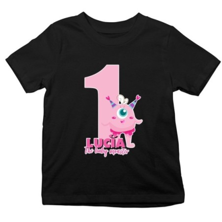 T-shirt bambino personalizzata con nome festa a tema...