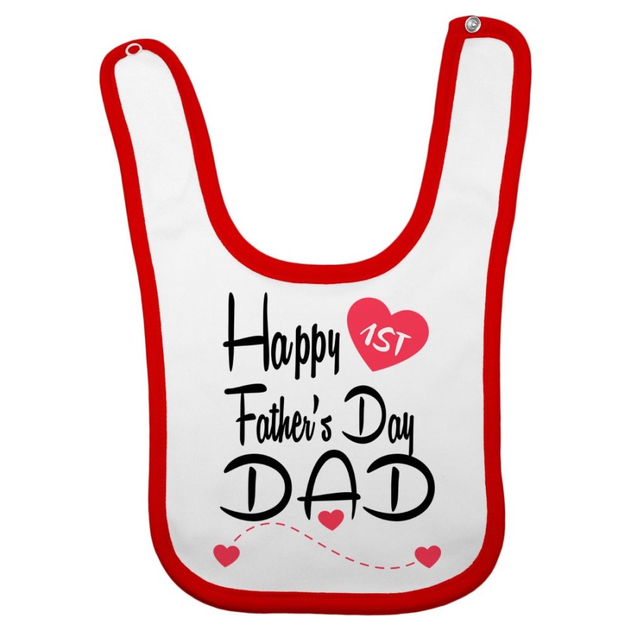 Bavaglino neonato happy first father's day dad Per il papà