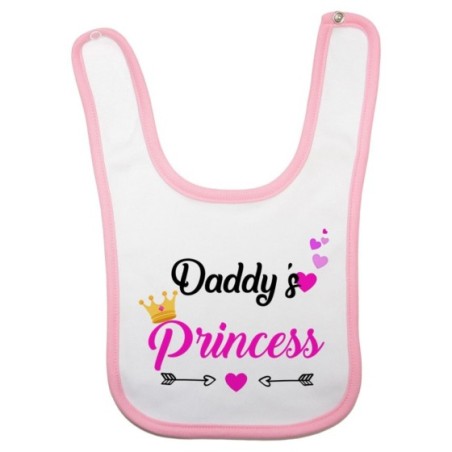 Bavaglino neonato daddy's prince princess