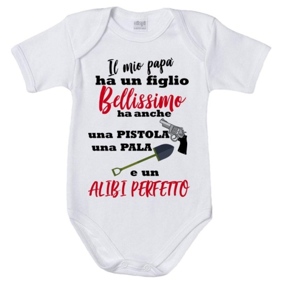 Body neonato il mio papà ha un figlio bellissimo una figlia bellissima Per il papà