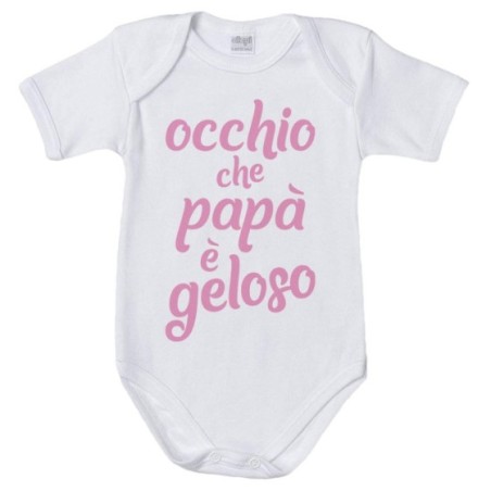 Body neonato occhio che papà è geloso