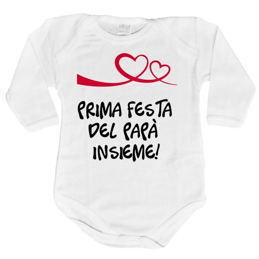 Body neonato prima festa del papà insieme Per il papà
