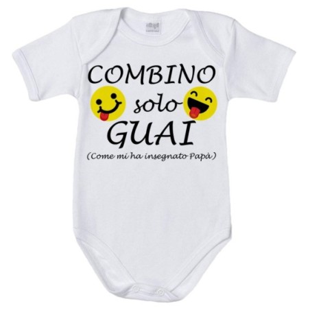 Body neonato combino solo guai come mi ha insegnato papà