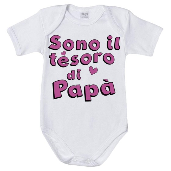 Body neonato sono il tesoro di papà Per il papà