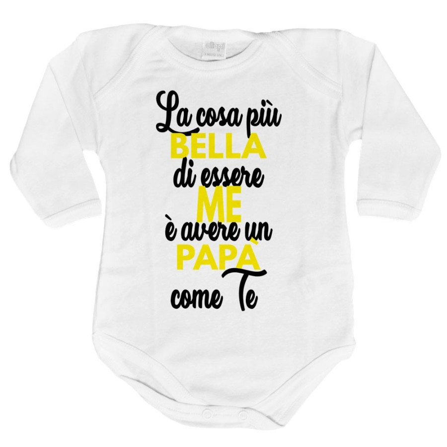 Body neonato la cosa più bella di essere me è avere un papà come te Per il papà