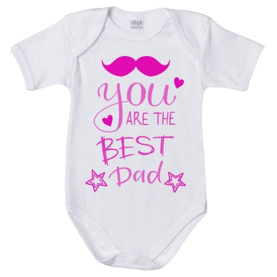 Body neonato you are the best dad mustache Per il papà