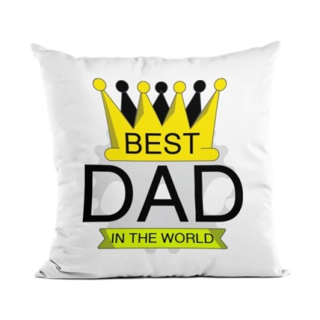 Cuscino best dad in the world with crown