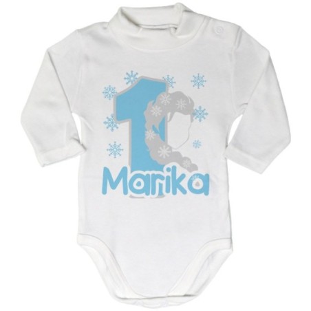 Body lupetto neonato personalizzato con nome festa a tema...