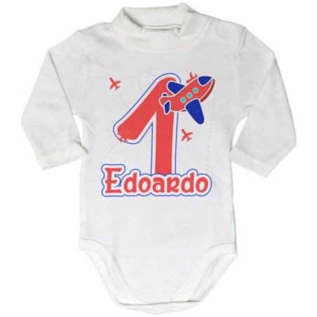 Body lupetto neonato personalizzato con nome festa a tema...