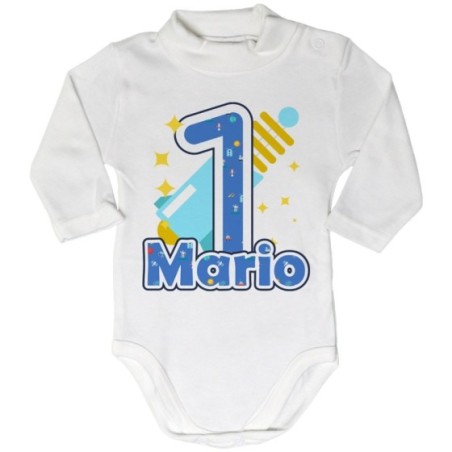 Body lupetto neonato personalizzato con nome festa a tema...