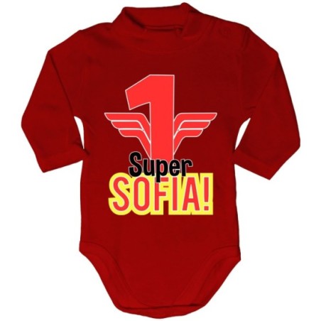 Body lupetto neonato personalizzato con nome festa a tema  wonderwoman Compleanno