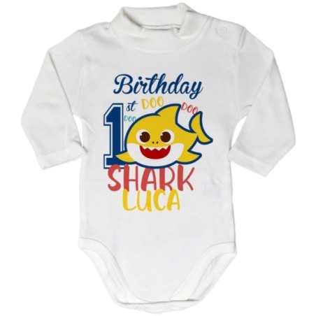 Body lupetto neonato personalizzato con nome festa a tema...