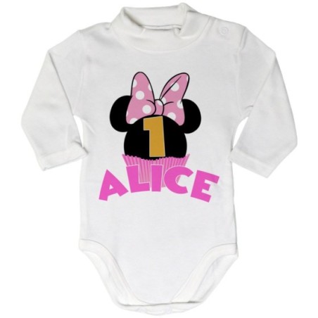 Body lupetto neonato personalizzato con nome festa a tema...