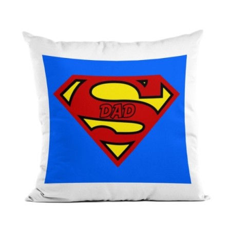 Cuscino super dad blue background