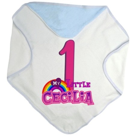 Accappatoio neonato personalizzato con nome festa a tema mini pony Compleanno