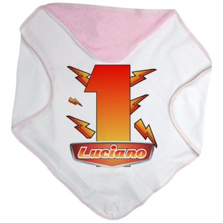 Accappatoio neonato personalizzato con nome festa a tema cars Compleanno