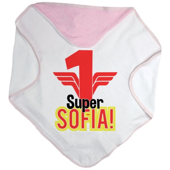 Accappatoio neonato personalizzato con nome festa a tema  wonderwoman Compleanno