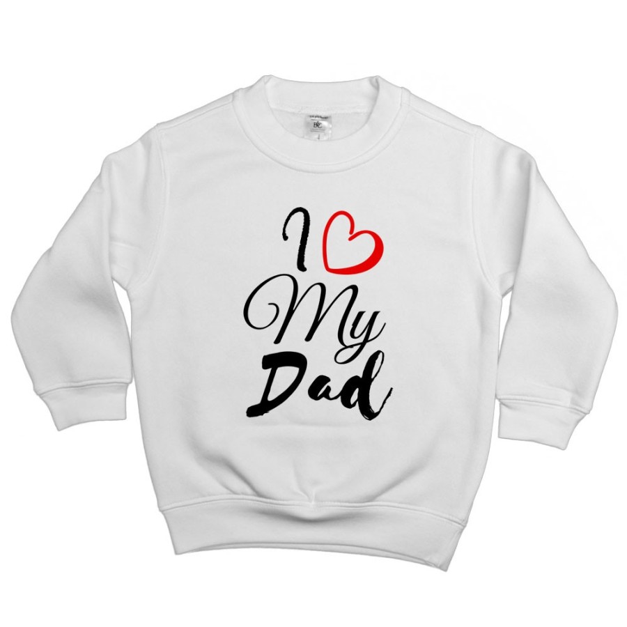 Felpa bambino i love my dad Per il papà