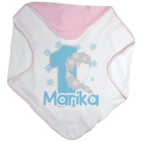 Accappatoio neonato personalizzato con nome festa a tema...