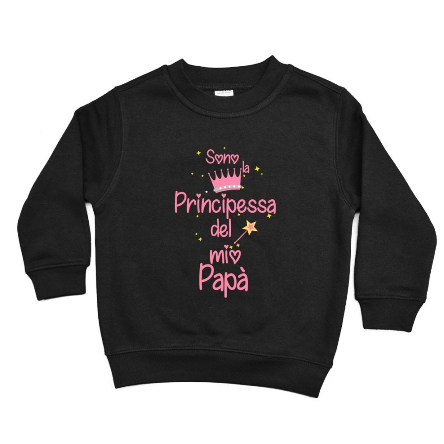Felpa bambino sono il principe la principessa del mio papà Per il papà