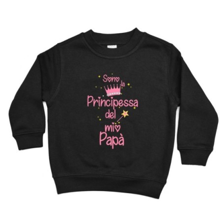Felpa bambino sono il principe la principessa del mio papà Per il papà
