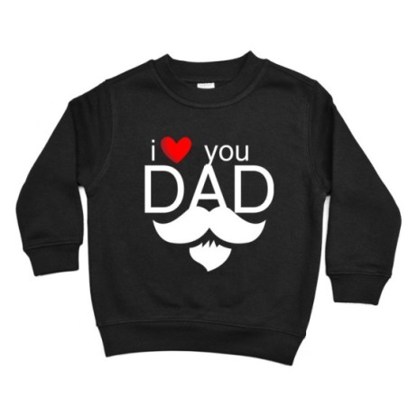 Felpa bambino i love you dad Per il papà