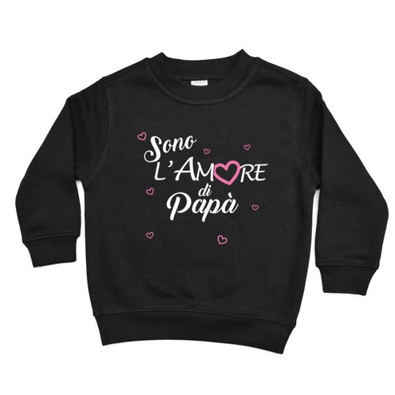 Felpa bambino sono l'amore di papà Per il papà
