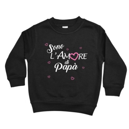 Felpa bambino sono l'amore di papà