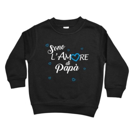 Felpa bambino sono l'amore di papà Per il papà