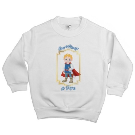 Felpa bambino sono il principe di papà Per il papà