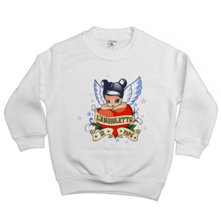Felpa bambina l'angioletto di papà