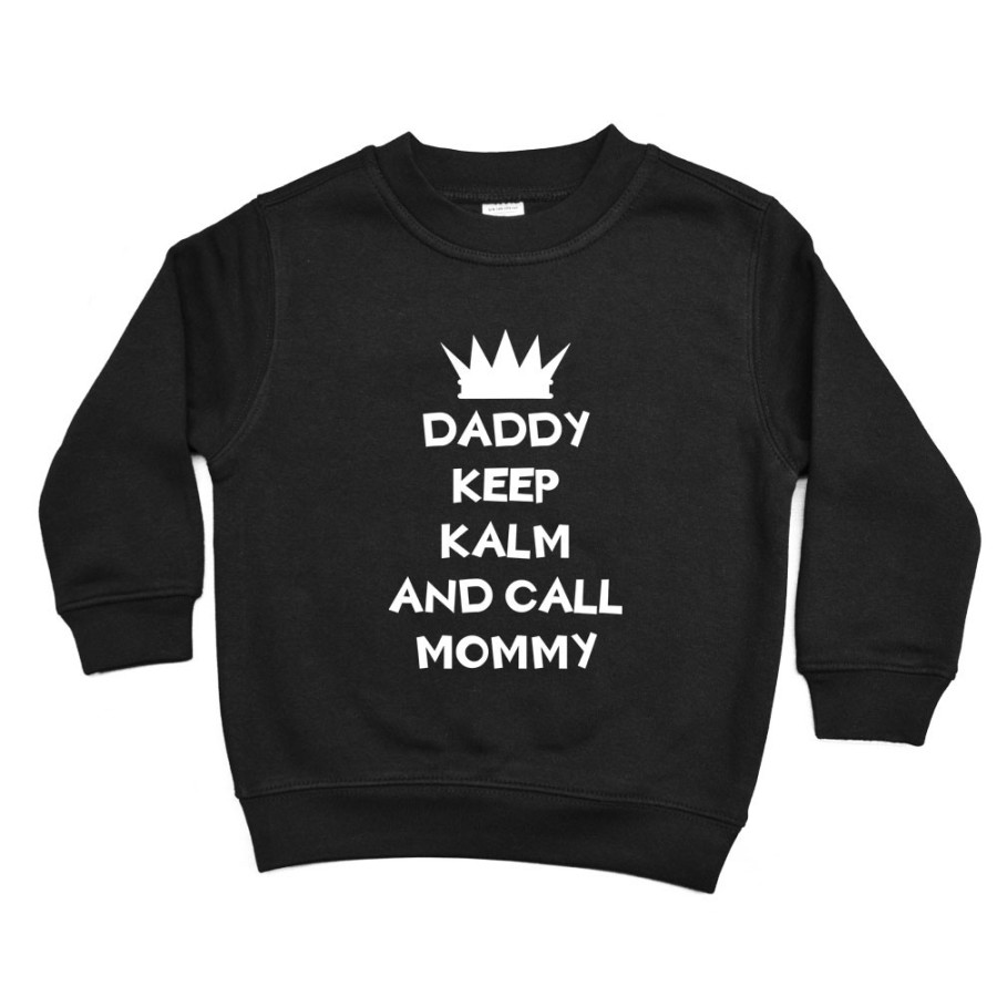 Felpa bambino daddy keep calm and call mommy Per il papà