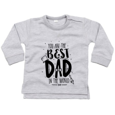 Felpa neonato the best dad in the world