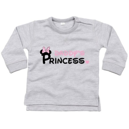 Felpa neonato daddy's pince princess mickey