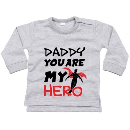 Felpa neonato daddy you are my hero