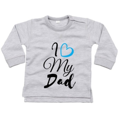 Felpa neonato i love my dad