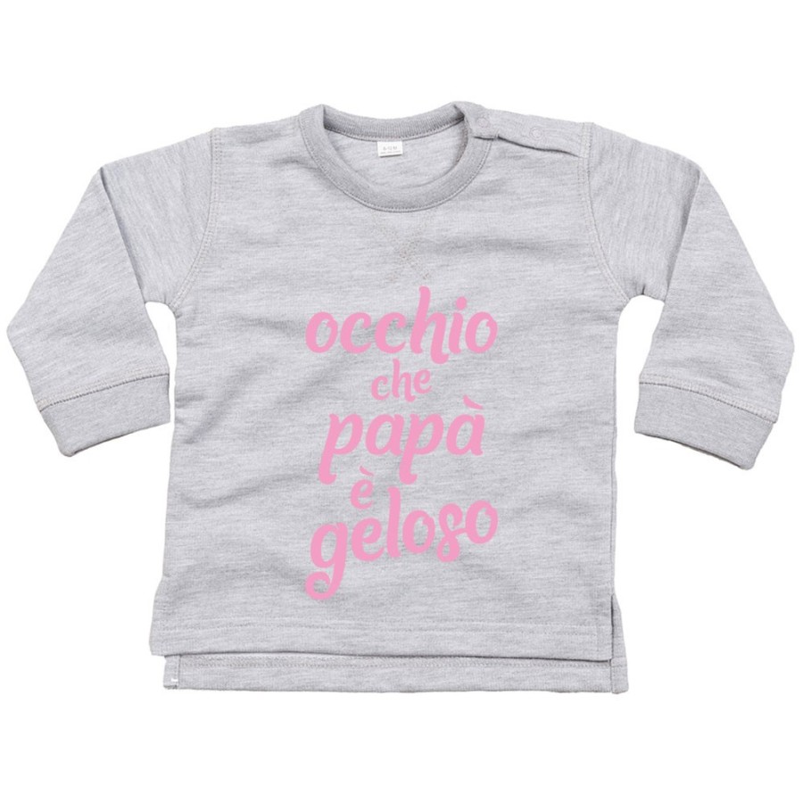 Felpa neonato occhio che papà è geloso Per il papà