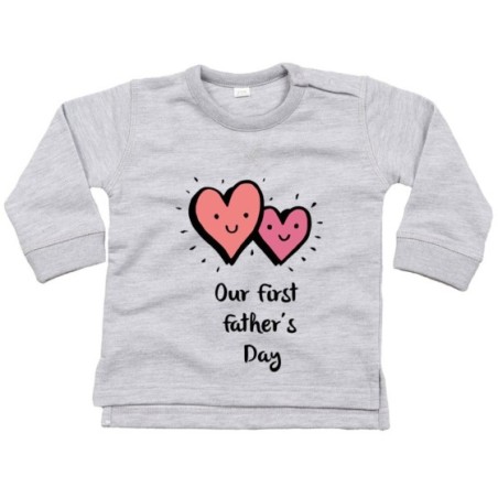 Felpa neonato our first father's day