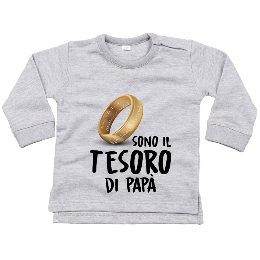 Felpa neonato sono il tesoro di papà Per il papà