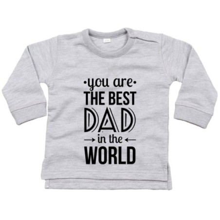 Felpa neonato you are the best dad in the world